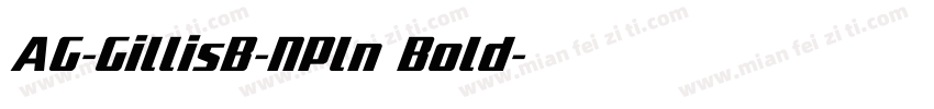 AG-GillisB-NPln Bold字体转换